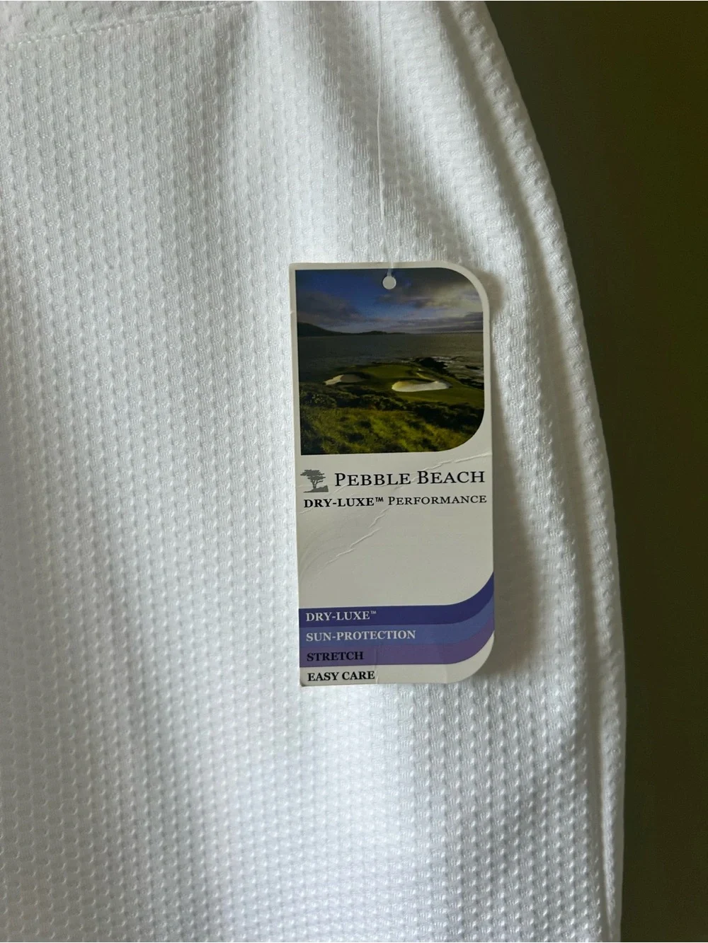 NWT Pebble Beach White Textured Golf Skort Sz S